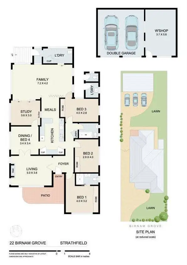 Floorplan of Homely house listing, 22 Birnam Grove, Strathfield NSW 2135