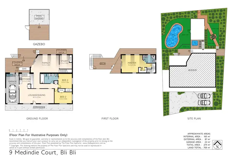 Floorplan of Homely house listing, 9 Medindie Court, Bli Bli QLD 4560