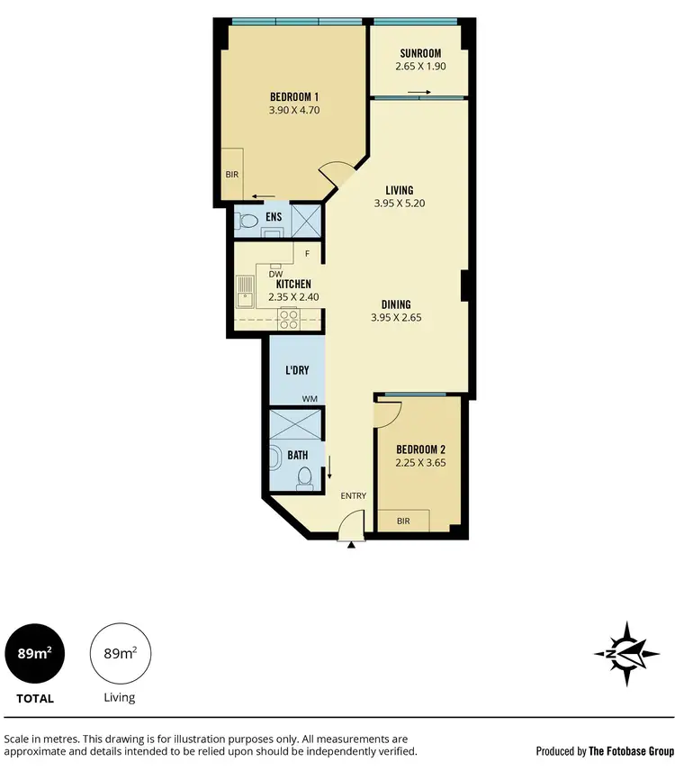 Floorplan of Homely apartment listing, 76/65 King William Street, Adelaide SA 5000