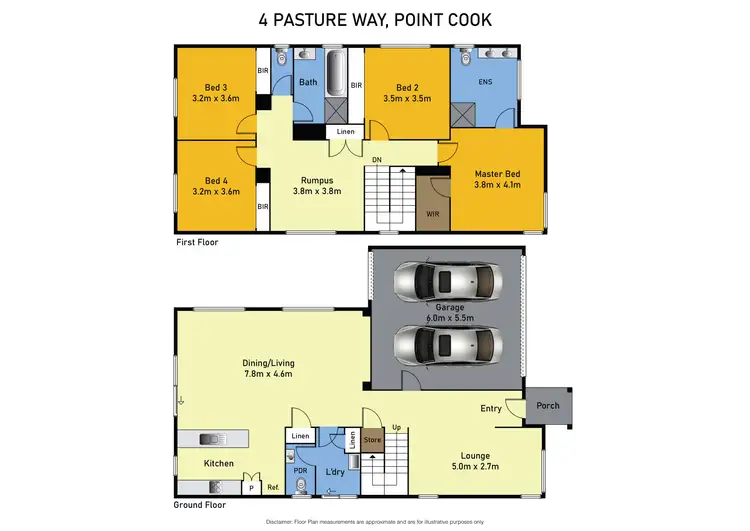 Floorplan of Homely house listing, 4 Pasture Way, Point Cook VIC 3030