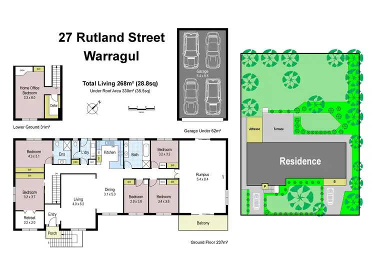 Floorplan of Homely house listing, 27 Rutland Street, Warragul VIC 3820