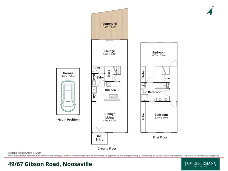 Floorplan of Homely unit listing, 49/67 Gibson Road, Noosaville QLD 4566