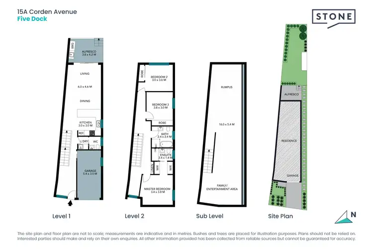 Floorplan of Homely semi-detached listing, 15a Corden Avenue, Five Dock NSW 2046