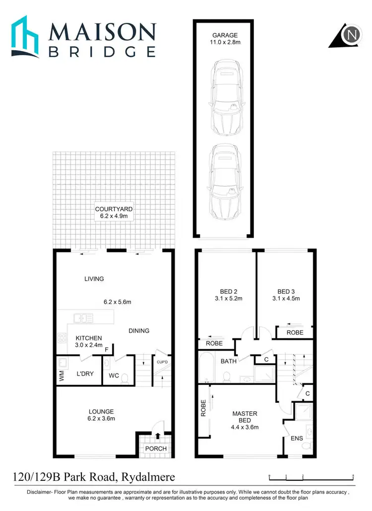 Floorplan of Homely townhouse listing, 120/129B Park Road, Rydalmere NSW 2116