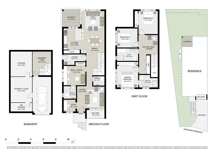 Floorplan of Homely semi-detached listing, 34A Mawarra Crescent, Marsfield NSW 2122