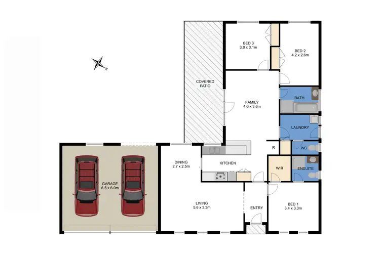 Floorplan of Homely house listing, 8 Sawley Grove, Wyndham Vale VIC 3024