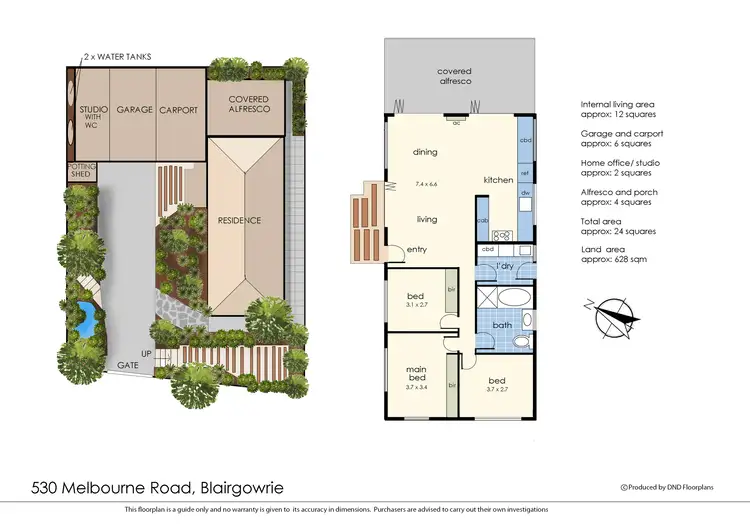 Floorplan of Homely house listing, 530 Melbourne Road, Blairgowrie VIC 3942