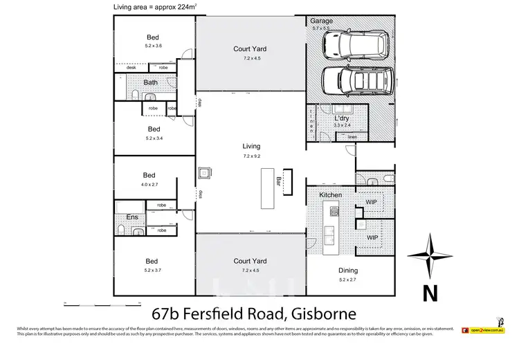 Floorplan of Homely house listing, 67B Fersfield Road, Gisborne VIC 3437