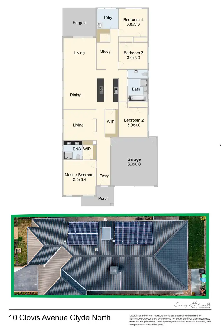 Floorplan of Homely house listing, 10 Clovis Avenue, Clyde North VIC 3978