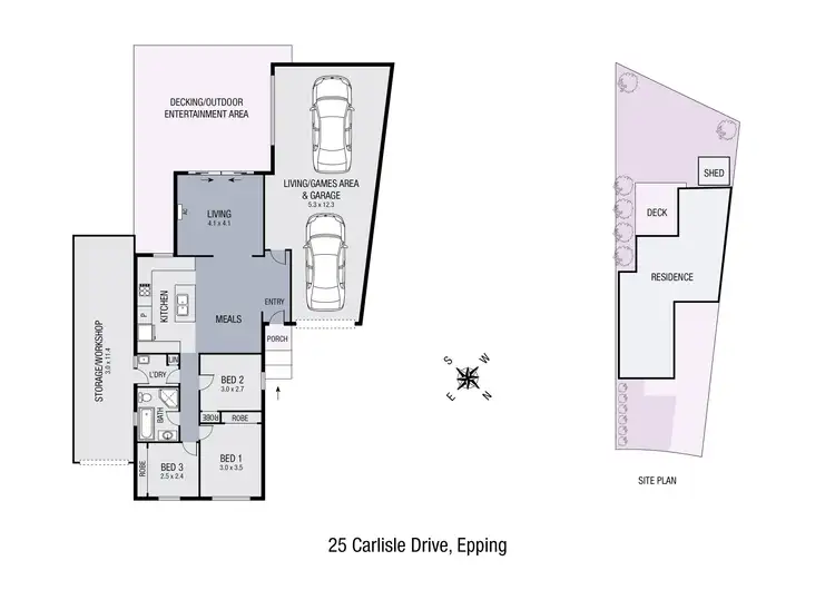 Floorplan of Homely house listing, 25 Carlisle Drive, Epping VIC 3076