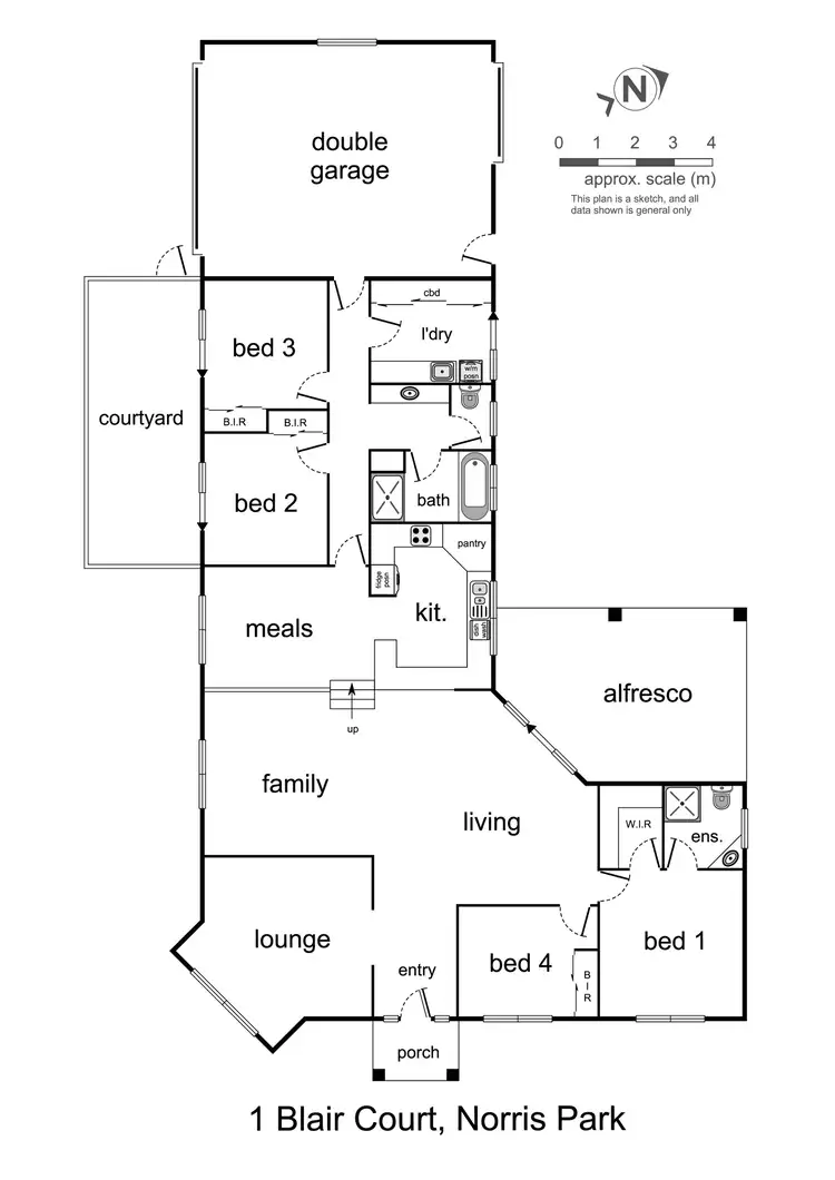 Floorplan of Homely house listing, 1 Blair Court, Glenroy NSW 2640