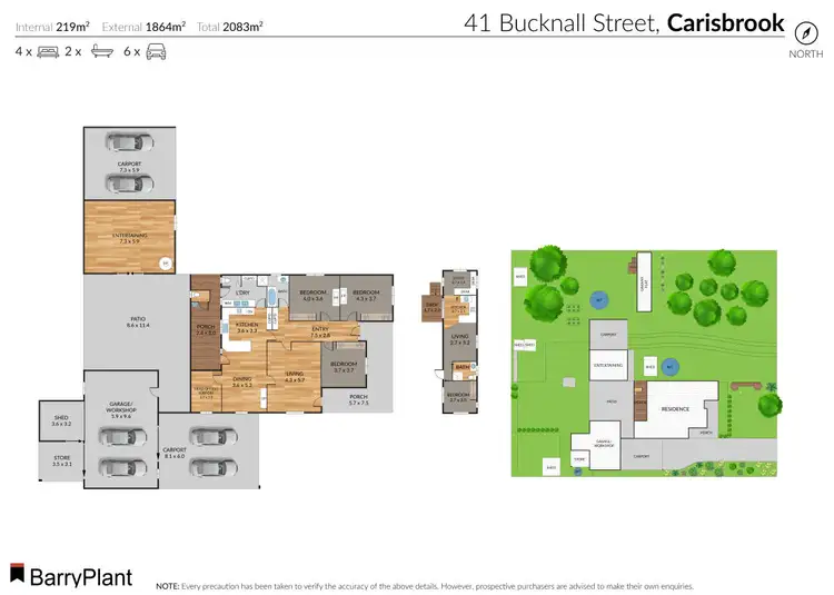 Floorplan of Homely house listing, 41 Bucknall Street, Carisbrook VIC 3464