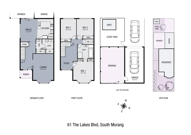 Floorplan of Homely house listing, 61 The Lakes Boulevard, South Morang VIC 3752