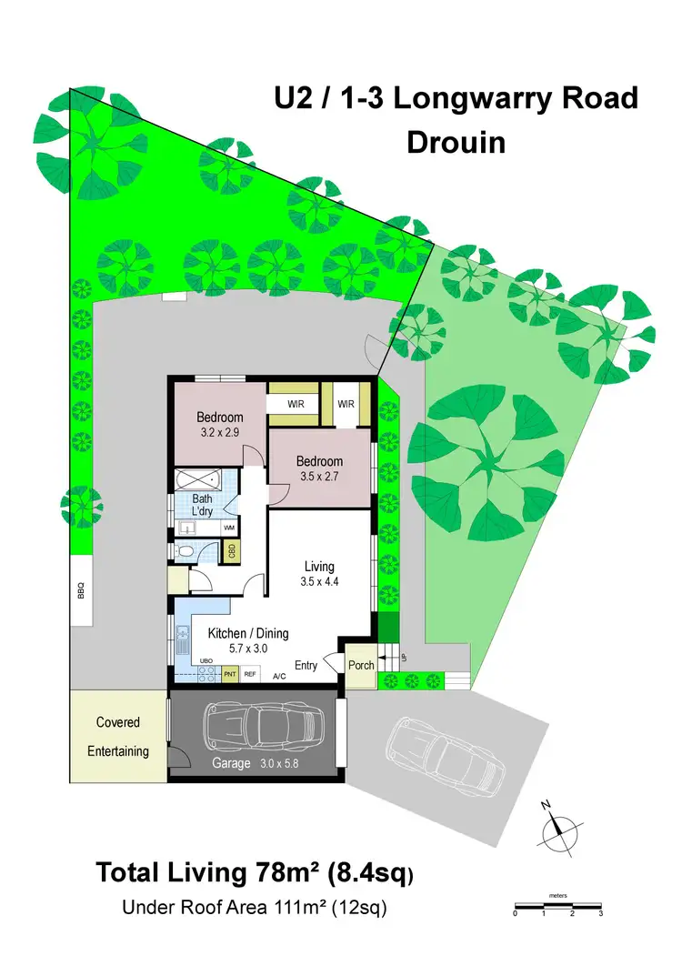 Floorplan of Homely unit listing, 2/1-3 Longwarry Road, Drouin VIC 3818