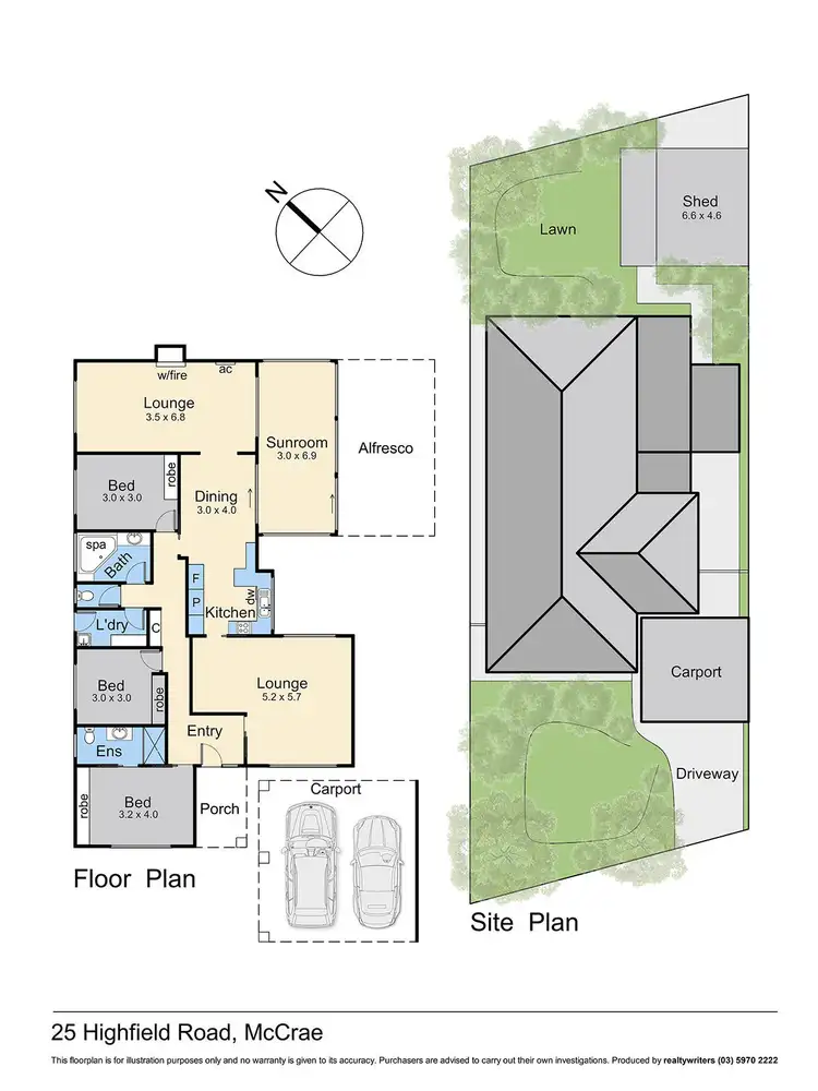 Floorplan of Homely house listing, 25 Highfield Road, Mccrae VIC 3938