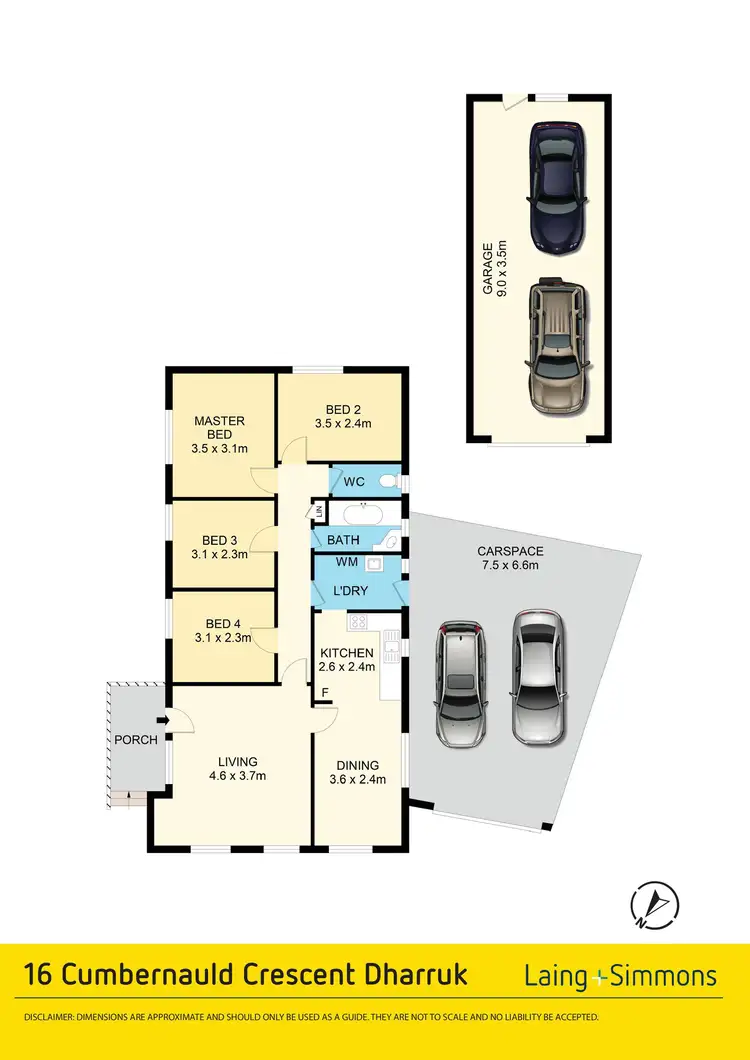 Floorplan of Homely house listing, 16 Cumbernauld Crescent, Dharruk NSW 2770