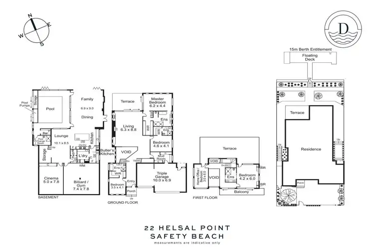 Floorplan of Homely house listing, 22 Helsal Point, Safety Beach VIC 3936