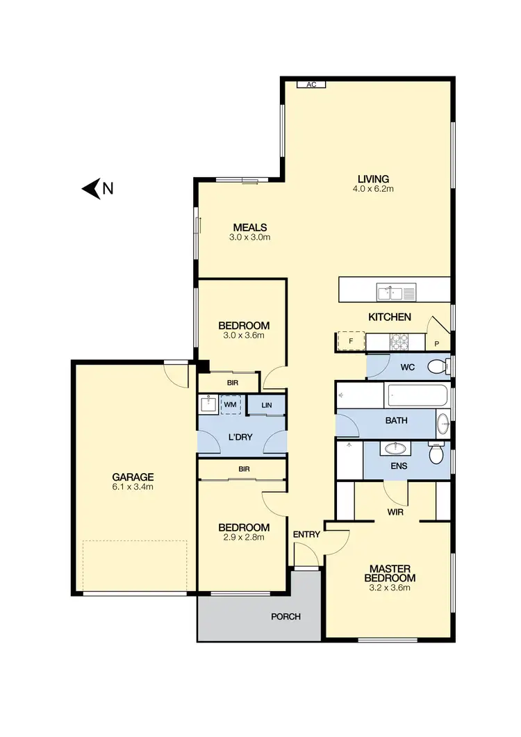 Floorplan of Homely house listing, 10 Klippel Way, Caroline Springs VIC 3023