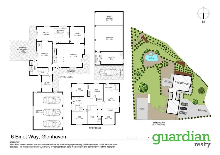 Floorplan of Homely house listing, 6 Binet Way, Glenhaven NSW 2156