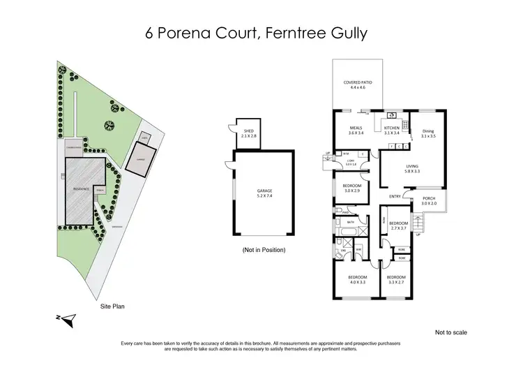 Floorplan of Homely house listing, 6 Porena Court, Ferntree Gully VIC 3156
