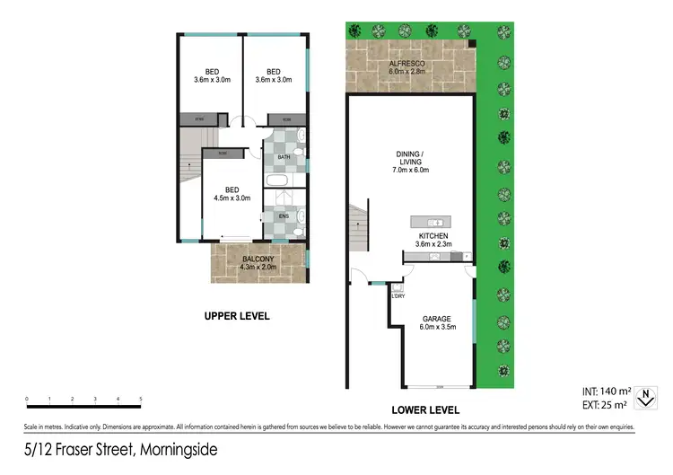 Floorplan of Homely townhouse listing, 5/20 Fraser Street, Morningside QLD 4170