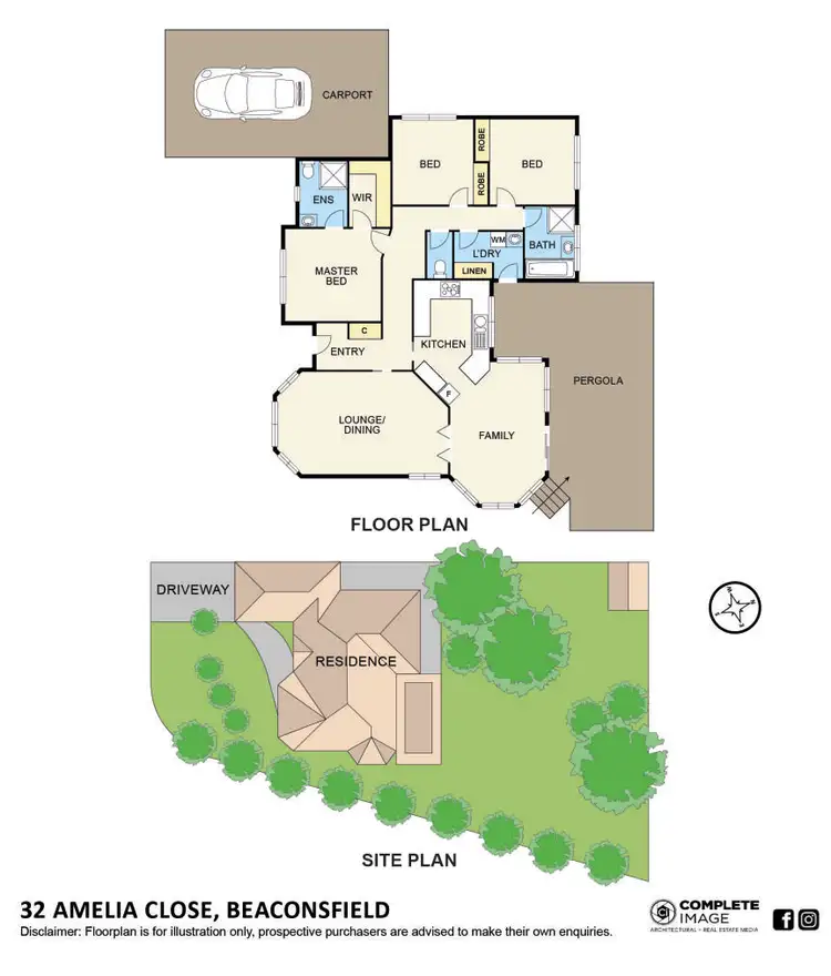 Floorplan of Homely house listing, 32 Amelia Close, Beaconsfield VIC 3807