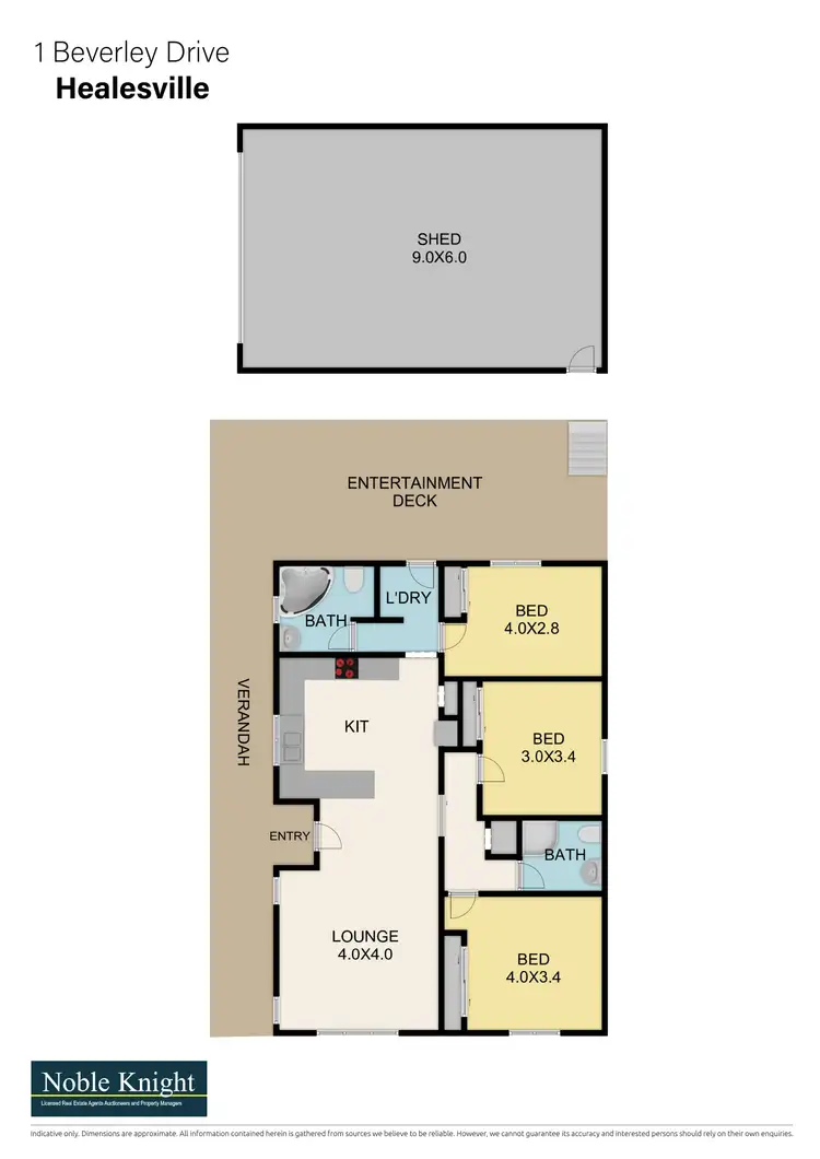 Floorplan of Homely house listing, 1 Beverley Drive, Healesville VIC 3777