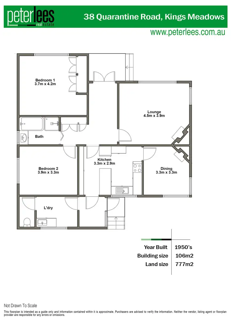 Floorplan of Homely house listing, 38 Quarantine Road, Kings Meadows TAS 7249