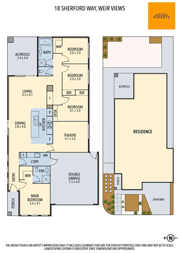 Floorplan of Homely house listing, 18 Sherford Way, Weir Views VIC 3338