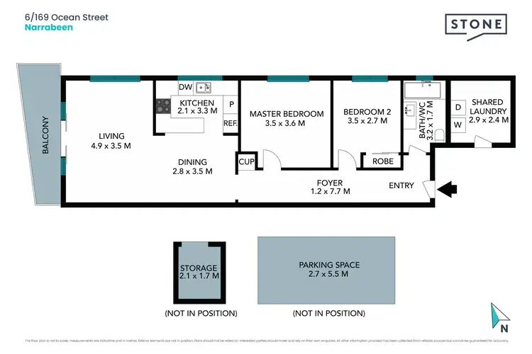 Floorplan of Homely apartment listing, 6/169 Ocean Street, Narrabeen NSW 2101