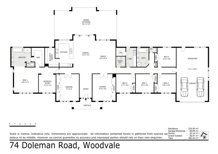 Floorplan of Homely house listing, 74 Doleman Road, Woodvale VIC 3556