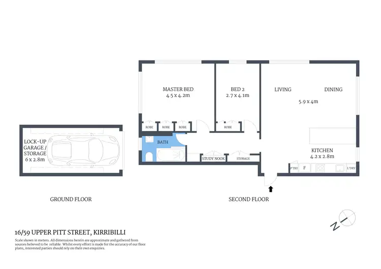 Floorplan of Homely apartment listing, 16/59 Upper Pitt Street, Kirribilli NSW 2061