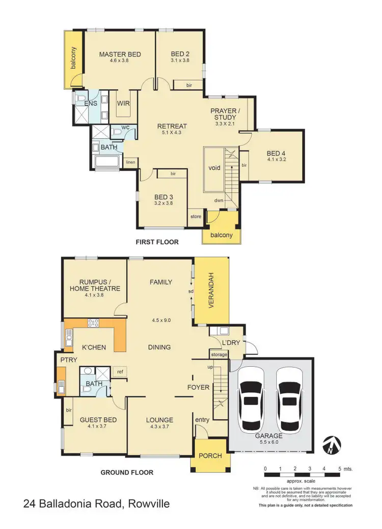 Floorplan of Homely house listing, 24 Balladonia Road, Rowville VIC 3178