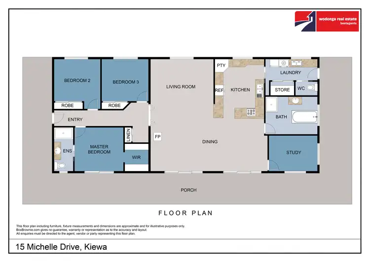 Floorplan of Homely house listing, 15 Michelle Drive, Kiewa VIC 3691