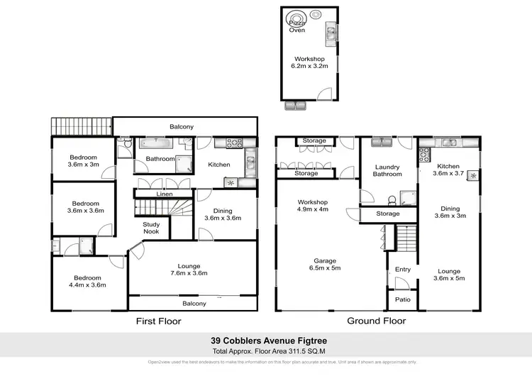 Floorplan of Homely house listing, 39 Cobblers Avenue, Figtree NSW 2525