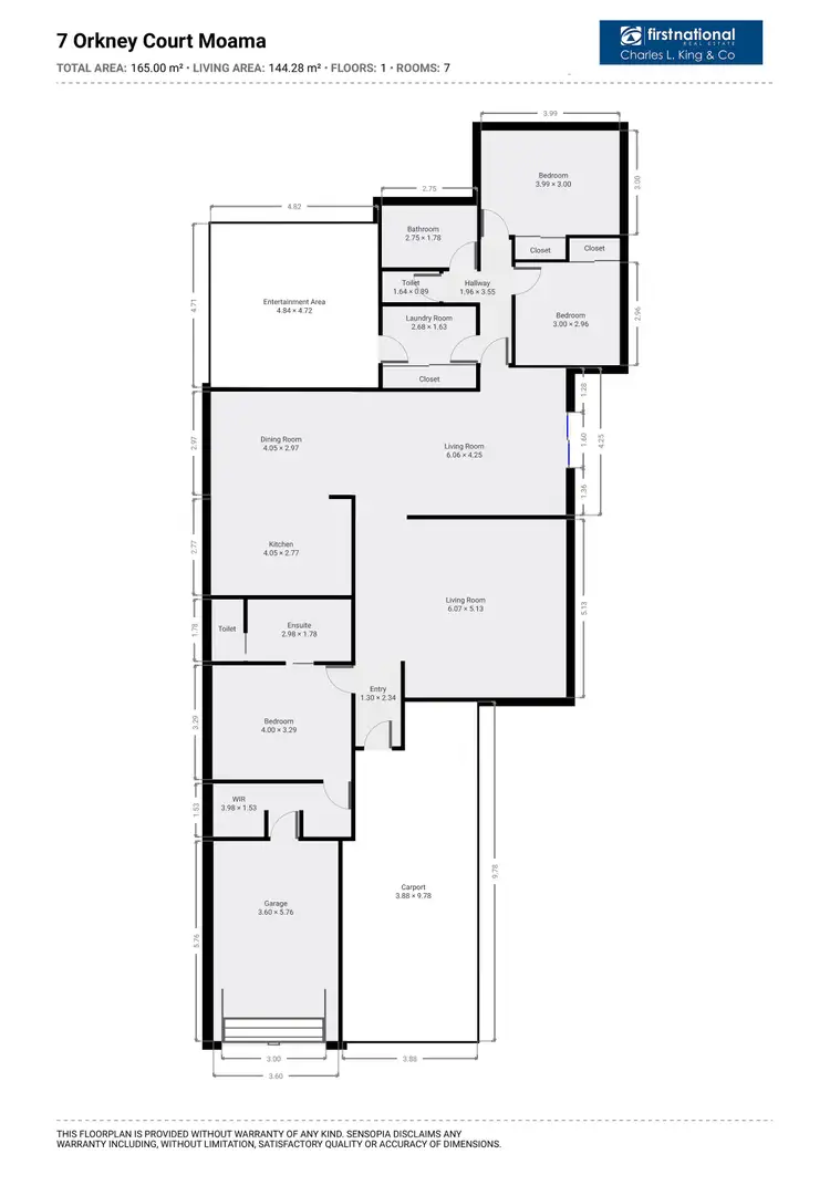 Floorplan of Homely house listing, 7 Orkney Court, Moama NSW 2731