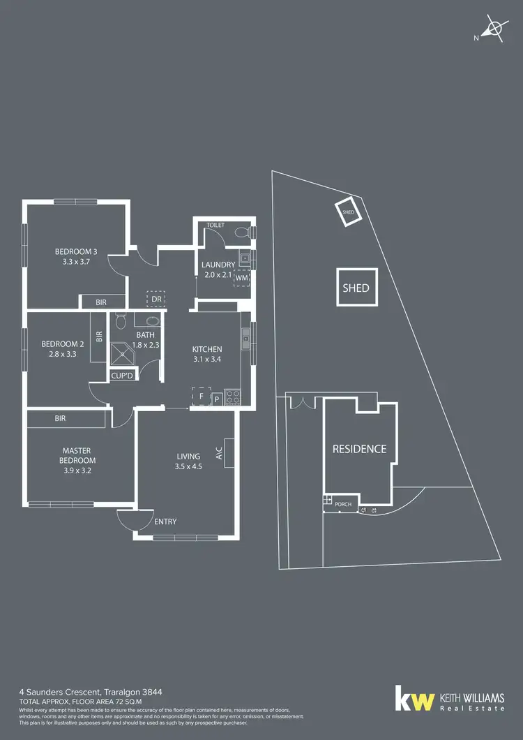 Floorplan of Homely house listing, 4 Saunders Crescent, Traralgon VIC 3844