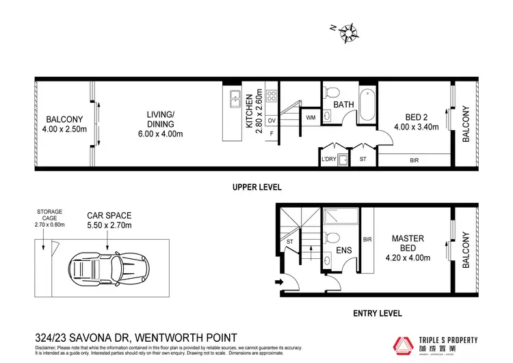 Floorplan of Homely apartment listing, 324/23 Savona Drive, Wentworth Point NSW 2127