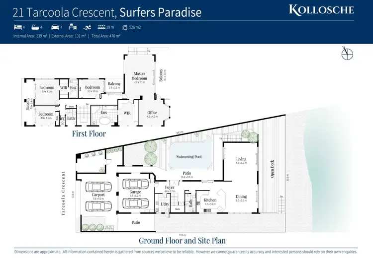 Floorplan of Homely house listing, 21 Tarcoola Crescent, Surfers Paradise QLD 4217