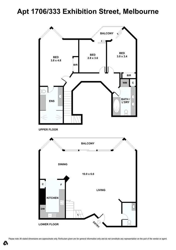 Floorplan of Homely apartment listing, 1706/333 Exhibition Street, Melbourne VIC 3000