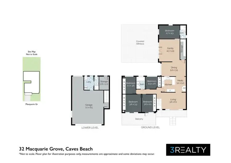 Floorplan of Homely house listing, 32 Macquarie Grove, Caves Beach NSW 2281