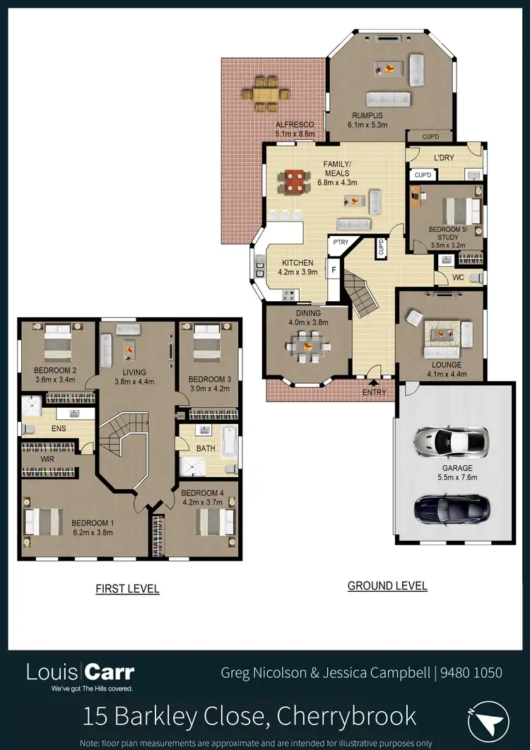 Floorplan of Homely house listing, 15 Barkley Close, Cherrybrook NSW 2126