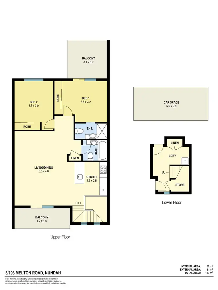 Floorplan of Homely townhouse listing, 3/193 Melton Road, Nundah QLD 4012