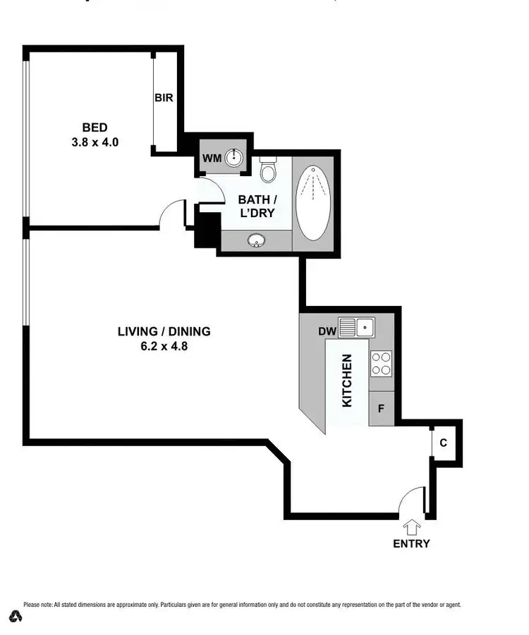 Floorplan of Homely apartment listing, 1202/222 Russell Street, Melbourne VIC 3000