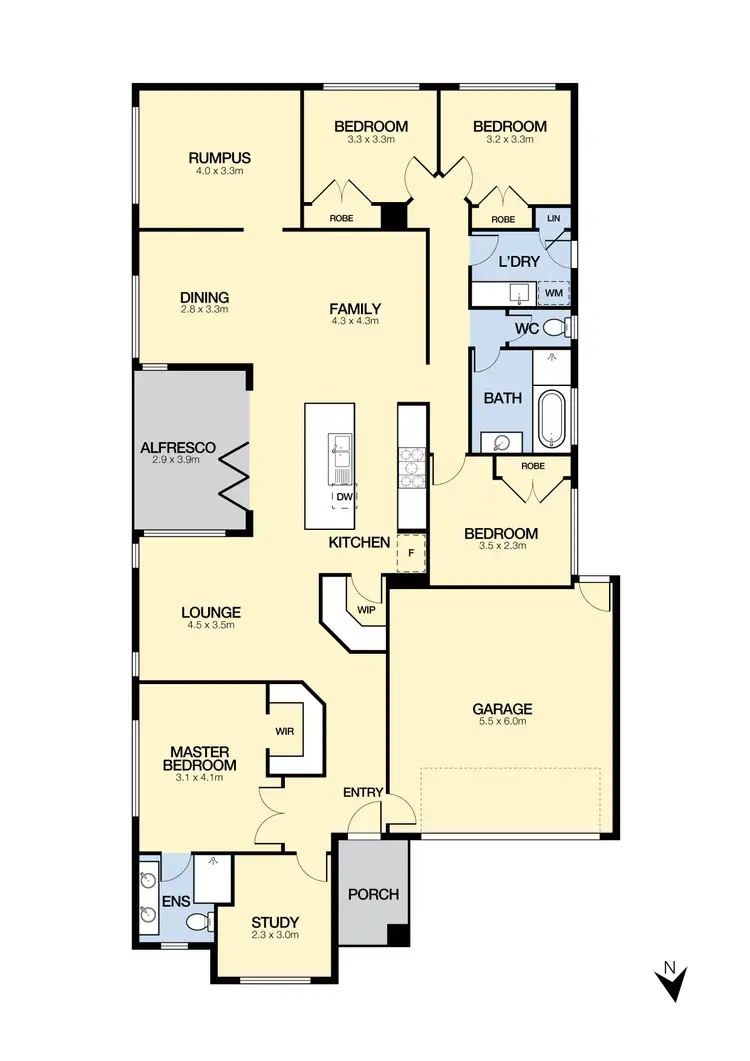 Floorplan of Homely house listing, 16 Old Course Crescent, Deer Park VIC 3023