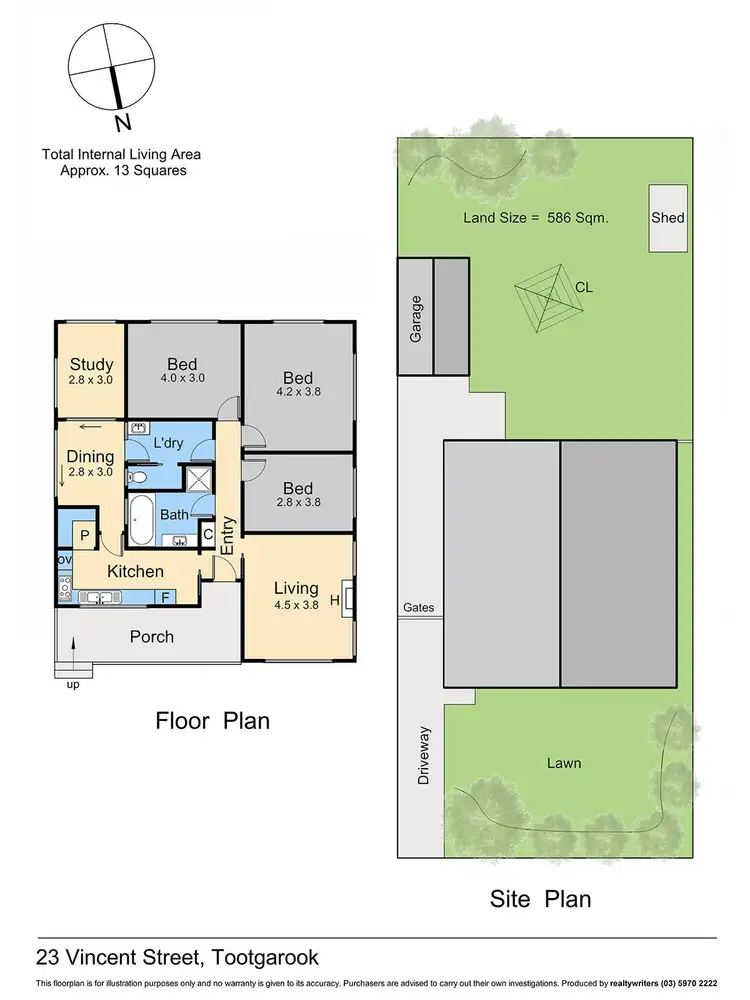 Floorplan of Homely house listing, 23 Vincent Street, Tootgarook VIC 3941