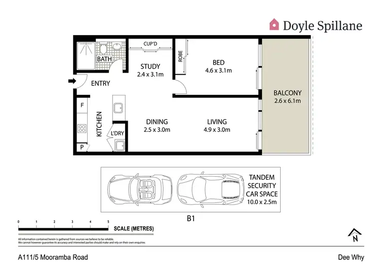 Floorplan of Homely apartment listing, A111/5 Mooramba Road, Dee Why NSW 2099