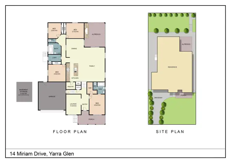 Floorplan of Homely house listing, 14 Miriam Drive, Yarra Glen VIC 3775