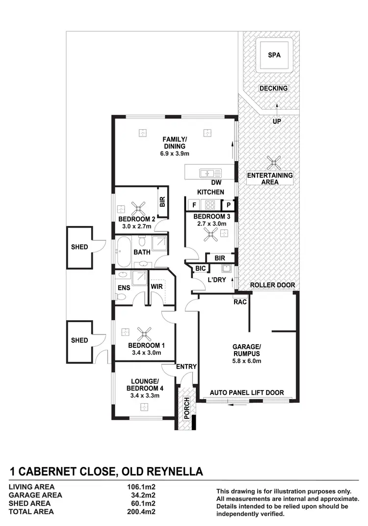 Floorplan of Homely house listing, 1 Cabernet Close, Old Reynella SA 5161
