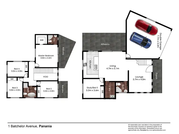 Floorplan of Homely semi-detached listing, 1 Batchelor Avenue, Panania NSW 2213